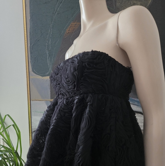 Zara | Floral Mini Dress with Bubble Hem - Picture 9 of 15